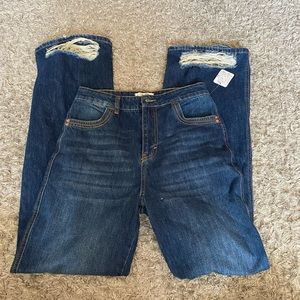 FREE PEOPLE high waisted, flared denim
